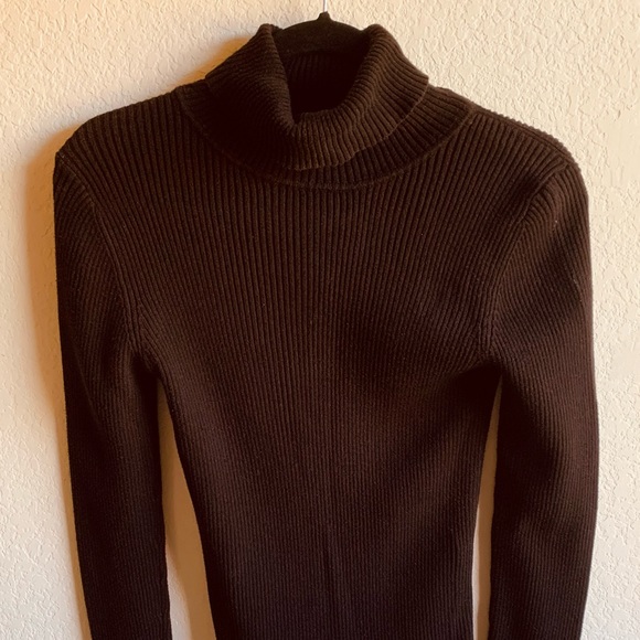 Long sleeve Black Turtle Neck 100% cotton Size Small 4/6 - Picture 2 of 8